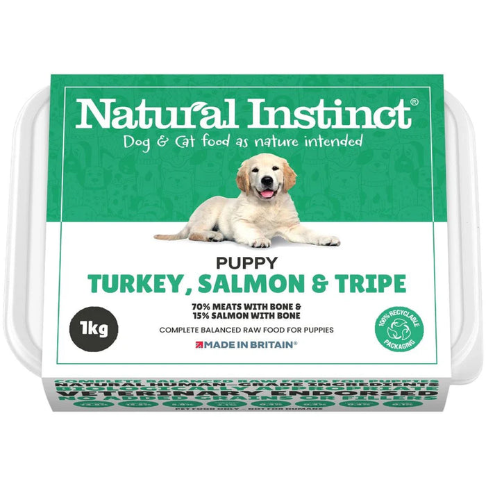 Natural Instinct Puppy Turkey, Salmon & Tripe