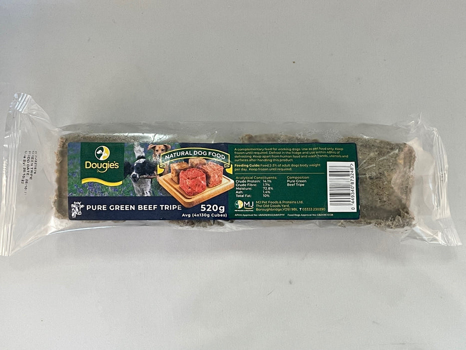 Green Beef Tripe Mince - Dougie's