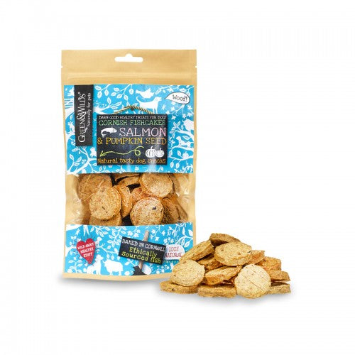Salmon & Pumpkin Seed Cornish Fishcakes - Green & Wilds