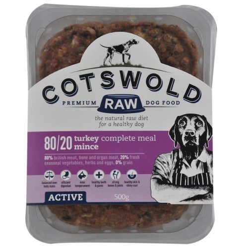 Turkey Mince 80/20 Active - Cotswold Raw