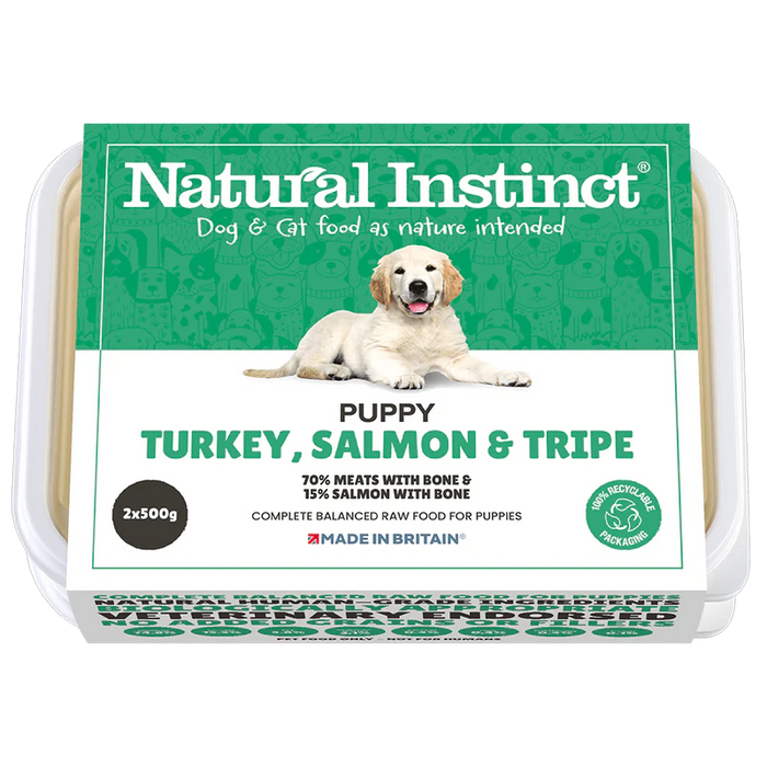 Natural Instinct Puppy Turkey, Salmon & Tripe