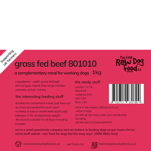 Beef 80/10/10 - Easy Raw Dog Food Co.