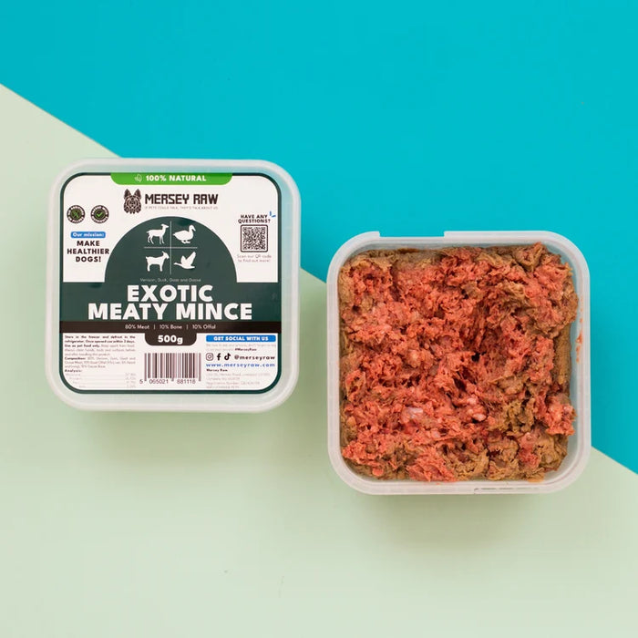 Exotic Meaty Mince - Mersey Raw
