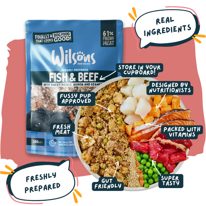 Wilsons Fish & Beef Fresh Dog Food