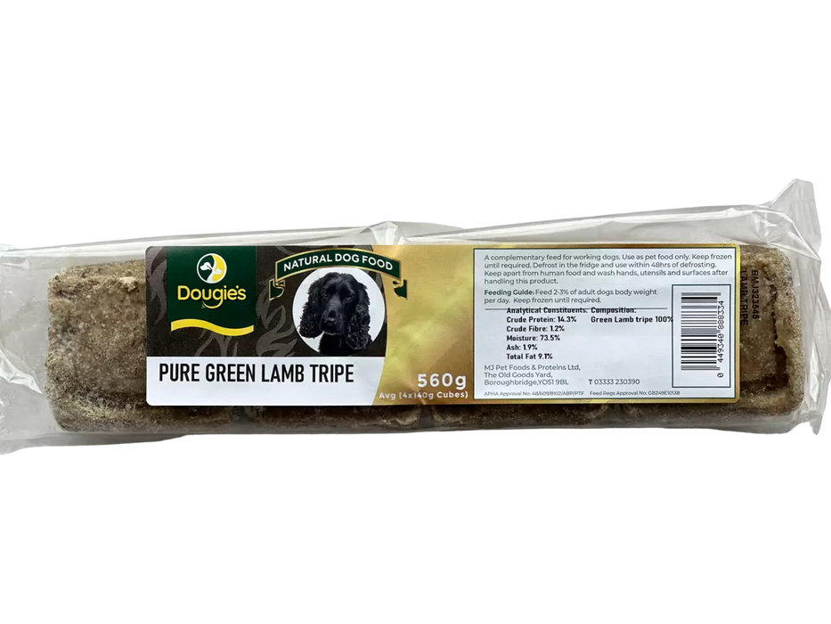 Green Lamb Tripe Mince - Dougie's