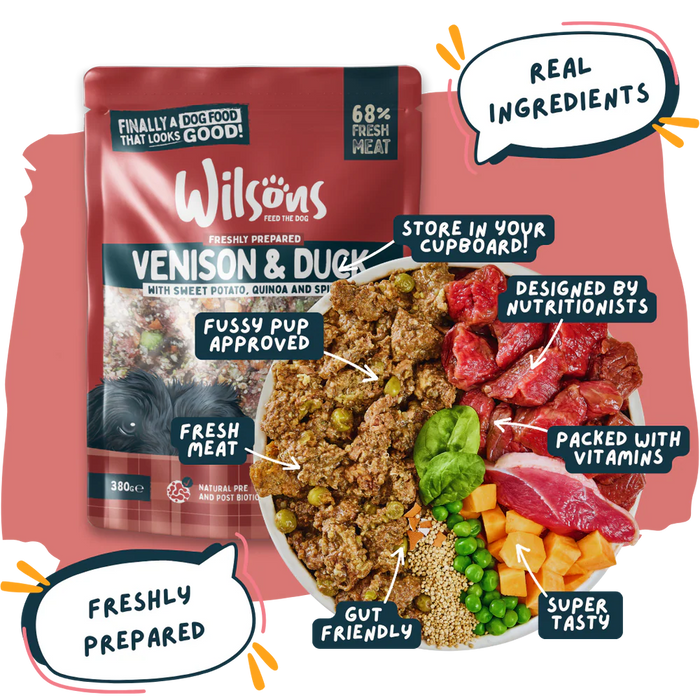 Wilsons Venison & Duck Fresh Dog Food