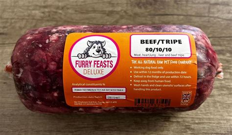 Deluxe Beef/Tripe 80-10-10 - Furry Feasts