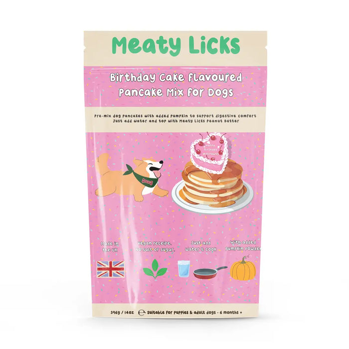 Meaty Licks Birthday Cake Pancake Mix