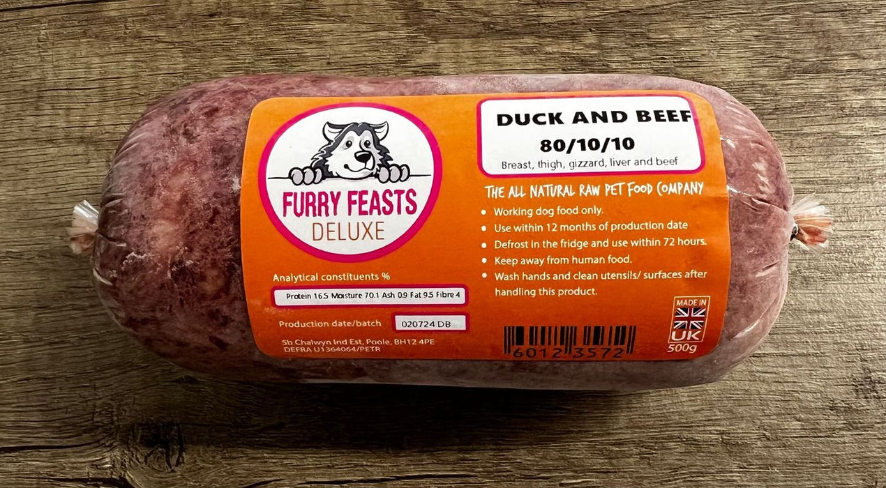 Deluxe Duck & Beef 80-10-10 - Furry Feasts