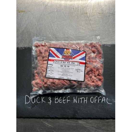 Duck & Beef with Offal - Freddies Raw