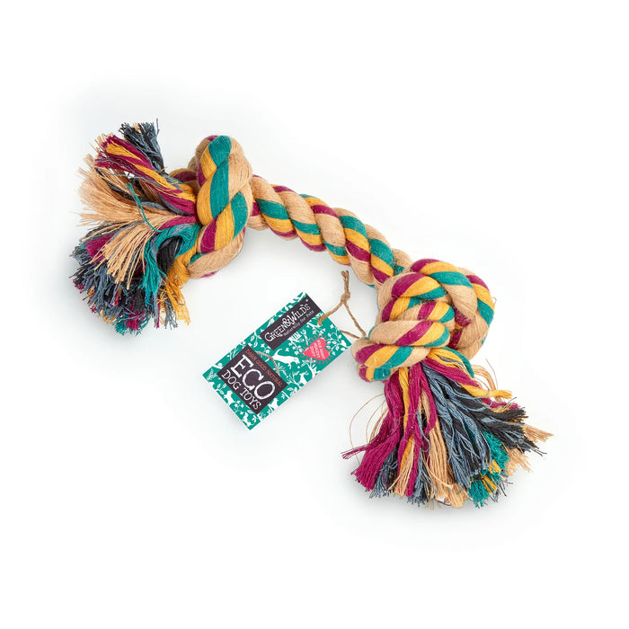 Big Knot Rope Toy - Green & Wilds