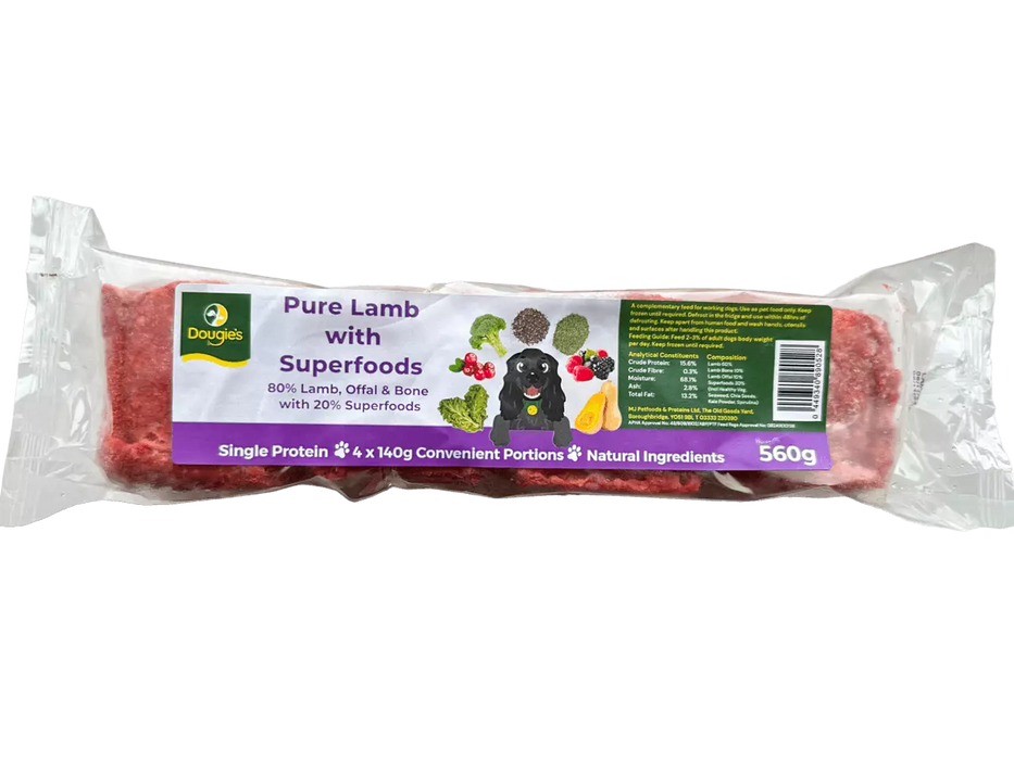 Pure Lamb with Superfoods 80/20 - Dougie's