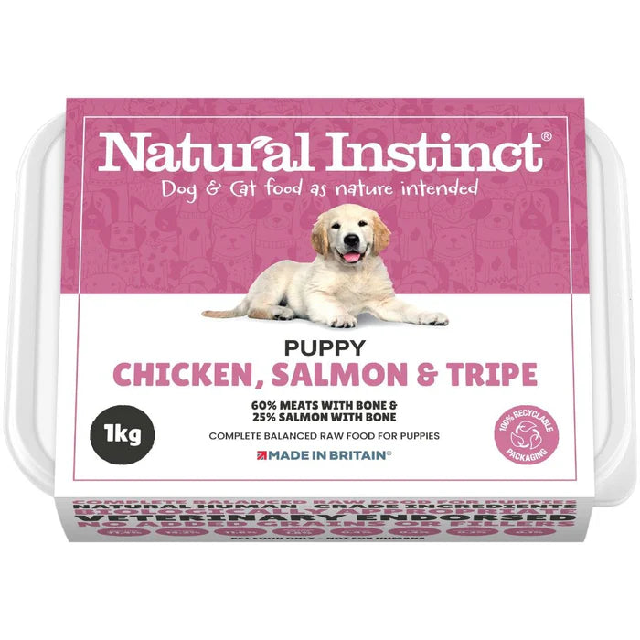 Natural Instinct Puppy Chicken, Salmon & Tripe