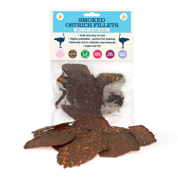 Smoked Ostrich FIllets - JR Pet Products