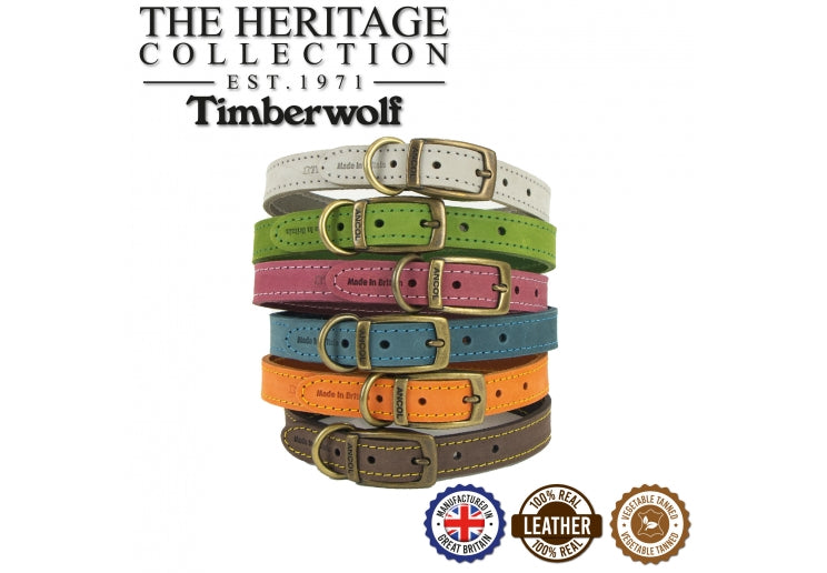 Timberwolf Leather Collar