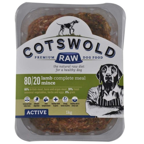 Lamb Mince 80/20 Active - Cotswold Raw