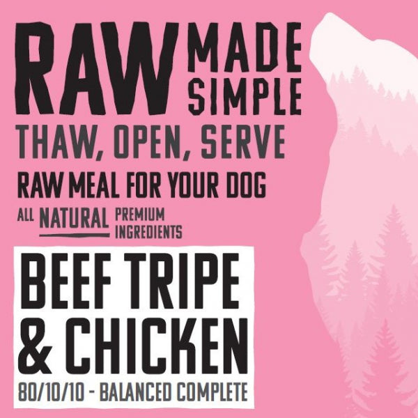 Beef Tripe & Chicken - Raw Made Simple