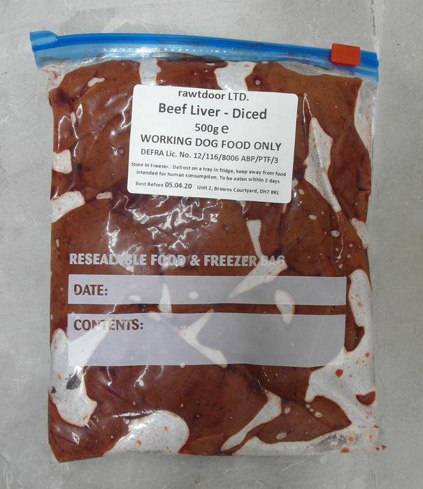 Beef Liver Diced - Rawtdoor